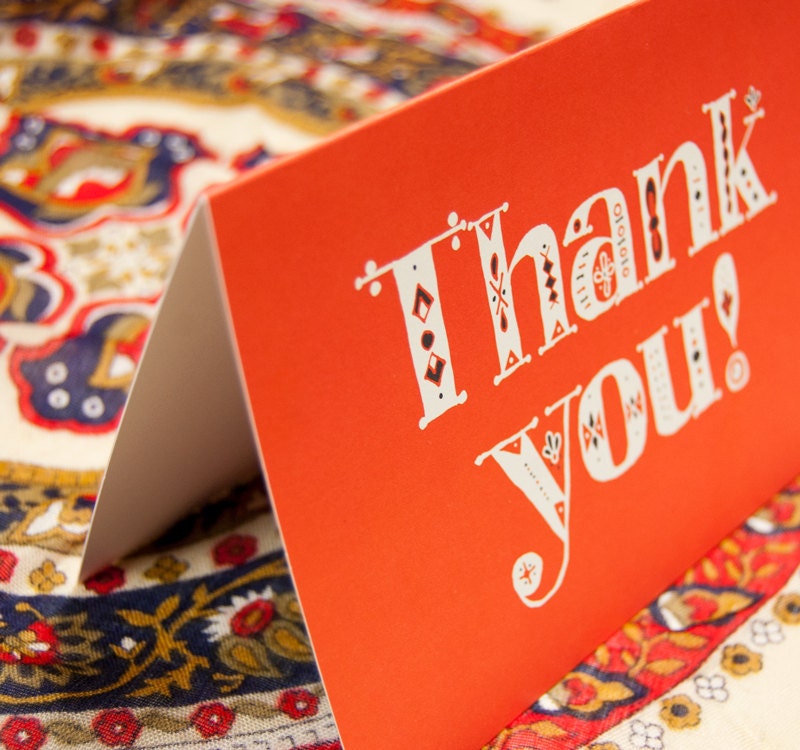 Thank You cards, set of 8
