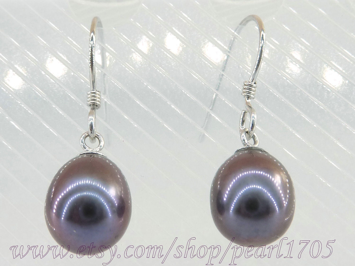 aaa grade peacock brown akoya drop 7.5 x 9mm pearl dangle earring 925 sterling silver--fine xmas gift--everyday jewelry