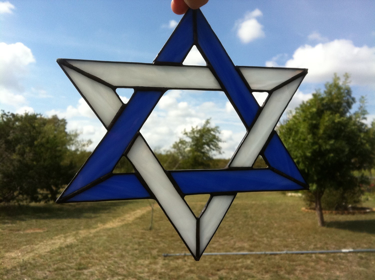 Stained Glass Star of David