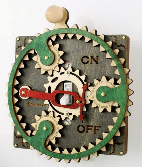 Planetary Gear Light Switch Plate
