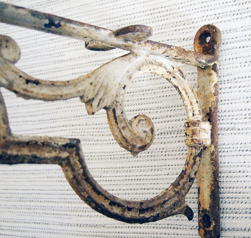 Cast Iron Wall Shelf Brackets Antique French