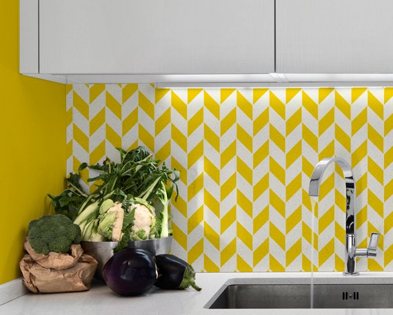 Herringbone Wall Stencil Small Stencil to Paint Herringbone Pattern for a Wallpaper Look