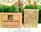 FREE SHIPPING w/a item - Coffee Scrub Soap - All Natural Soap, Handmade Soap