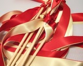 DIY Tie The Knot Wedding Ribbon Wands Choose YOUR custom colors and amount - 100 total do it yourself