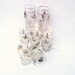 Mid Century Barware, Libbey Silver Leaf Glassware, Frosted Glass Tumblers