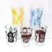 Vintage Juice Glasses, Juice Tumblers, Retro Kitchenware, Drinking Glasses - 4 ozs