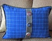 Vintage Bottle Cap Accent Pillow Cover