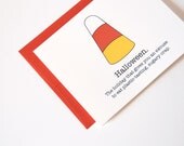 Funny Halloween Card - Candy Corn Halloween Card