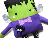 Halloween Sewing Pattern Toy Frankenstein Doll PDF Sewing Pattern Softie