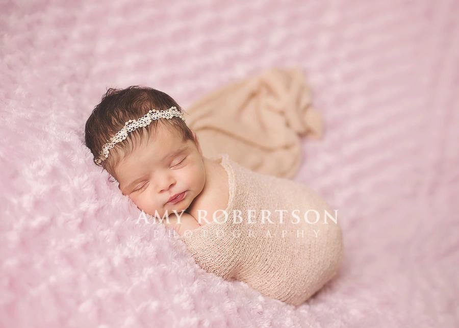 Baby Headband- Newborn Headband- Ivory Beaded Trim Headband- Infant Headband- Baby Girl Headband