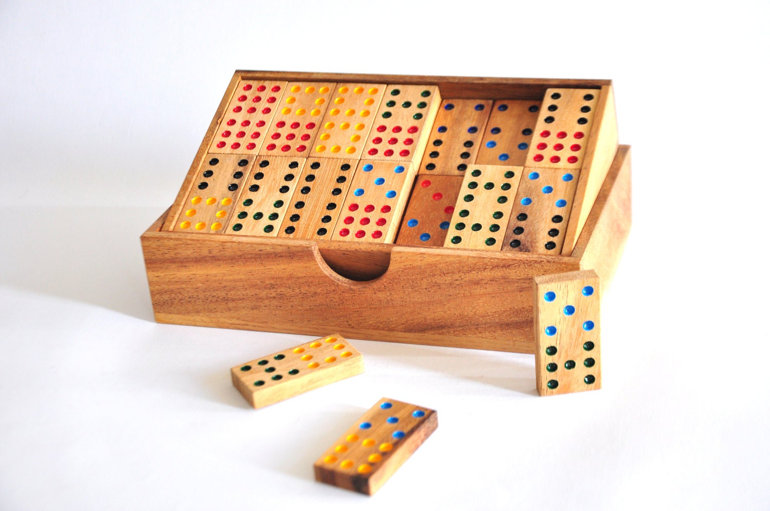 Domino Game set handmade Wooden, Great Gift.