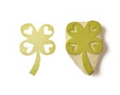 Lucky in Love Four-Leaf Clover Stamp - Rubber Stamp - Cling Rubber Stamp