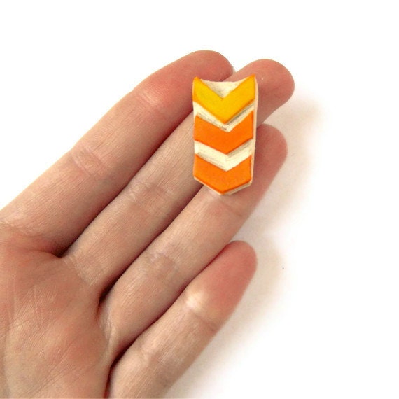 Little Chevron Rubber Stamp - Cling Rubber Stamp