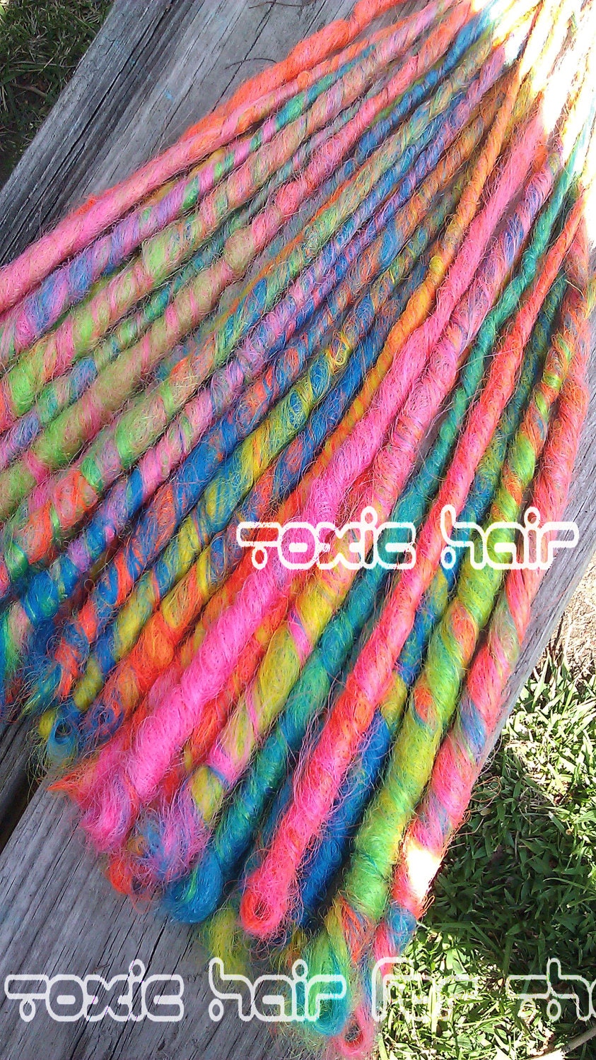 Tutti frutti accent set 10 dreads