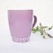Coffee Mug Purple dandelion Mug - hand painted Cup
