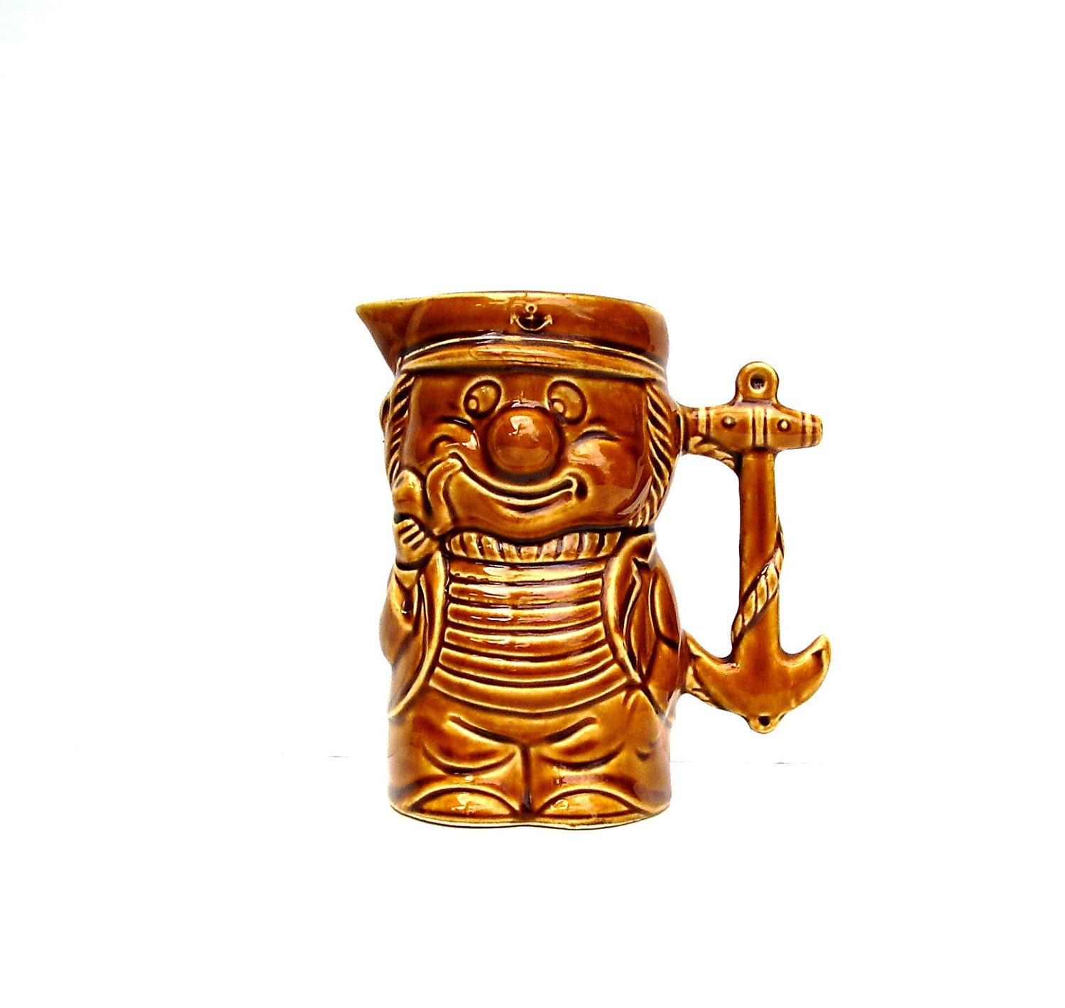 Vintage Nautical Pitcher Pirate Toby Mug 1940s Pre WW II
