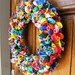Rainbow Birthday Balloon Wreath