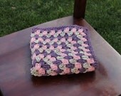 crochet Mini Blanket Basket Stuffer Layering Newborn Photopgraphy Photo Prop granny square