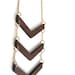 Stacked Chevron Necklace - Laser Cut Wooden Chevron Pendants & Long Gold Chain Necklace - Made to Order
