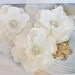 Ivory Bridal Hair Flowers Ivory,Wedding Hair, Rhinestone Crystals, Hair Pins, Bridal Hair Accessory