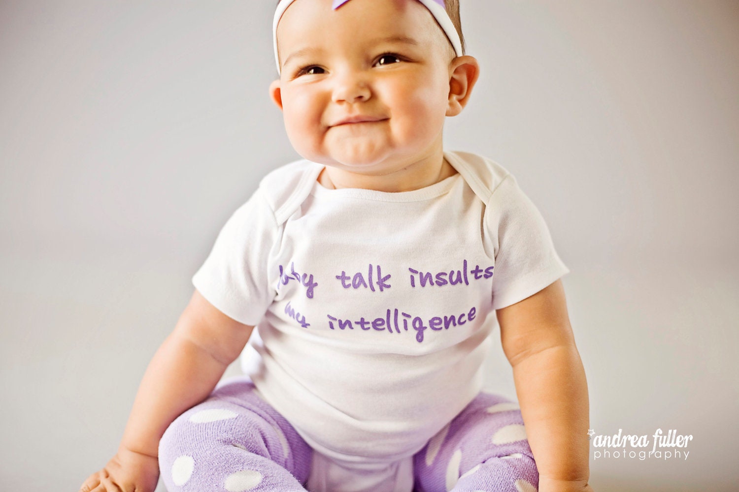 Baby Talk Insults My Intelligence - Funny Baby Onesie - Your Color Choice - T-Shirt also available