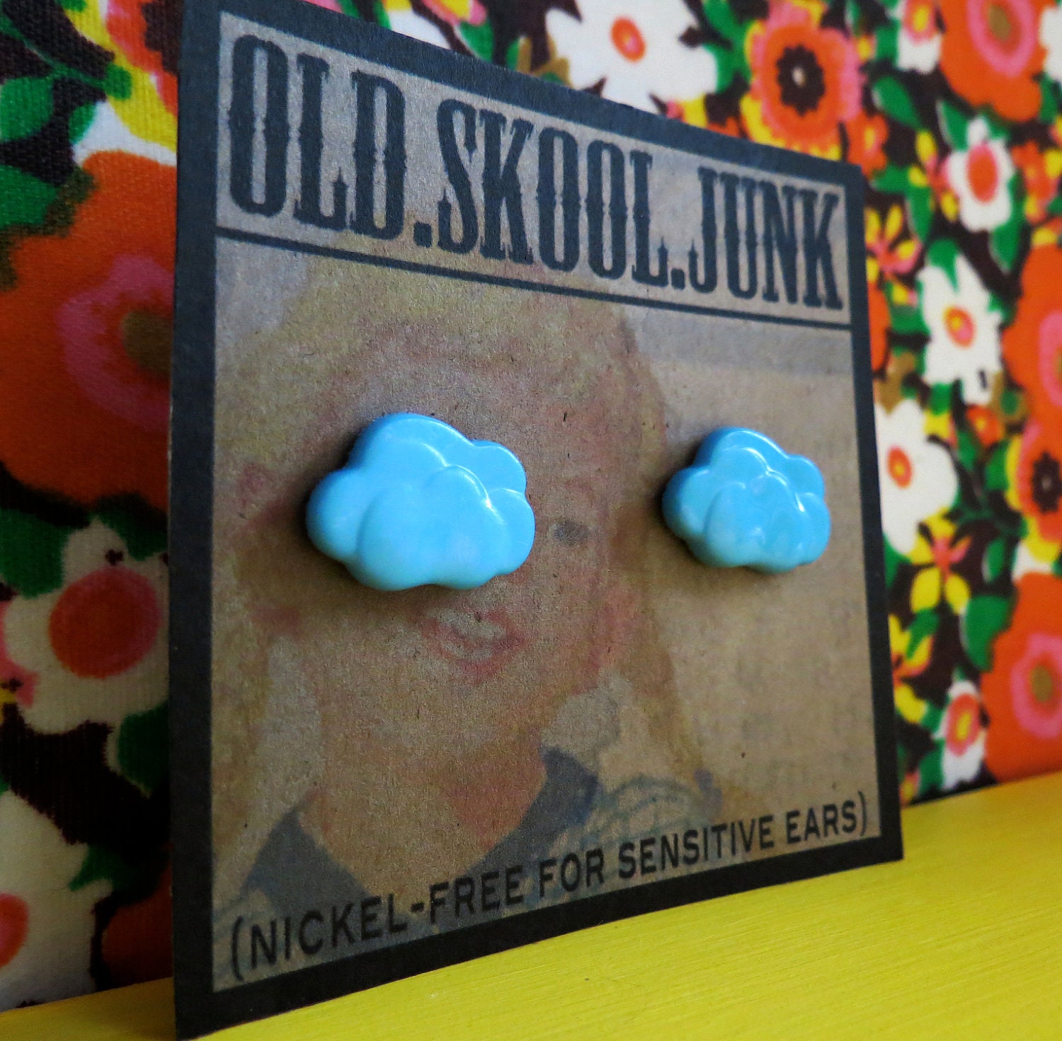 Cloud Studs. Cloudy Day Stud Earrings