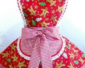 Gum Drops, Cookies, and Gingerbread Christmas Apron