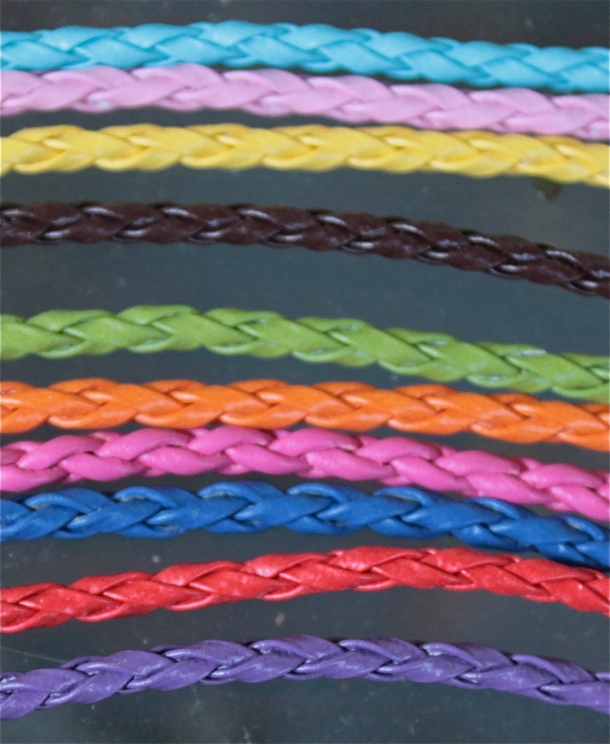SUMMER OF LOVE Bohemian Hippie Peace Leather Bracelet 3.50 with Free Shipping.