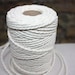 3 mm Cotton Rope - 1 Spool - 50 Yards Natural and Elegant COTTON TWISTED CORD