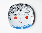 Hand painted plate decoration -  Lady Sybil