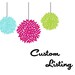 Custom Listing for AlisonLovesAndy