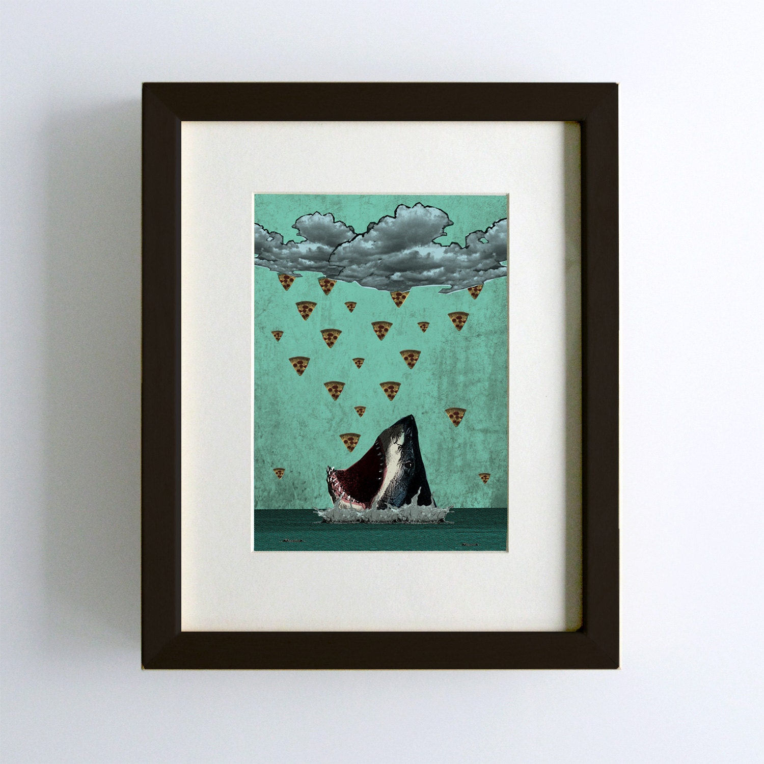 Pizza Shark Print