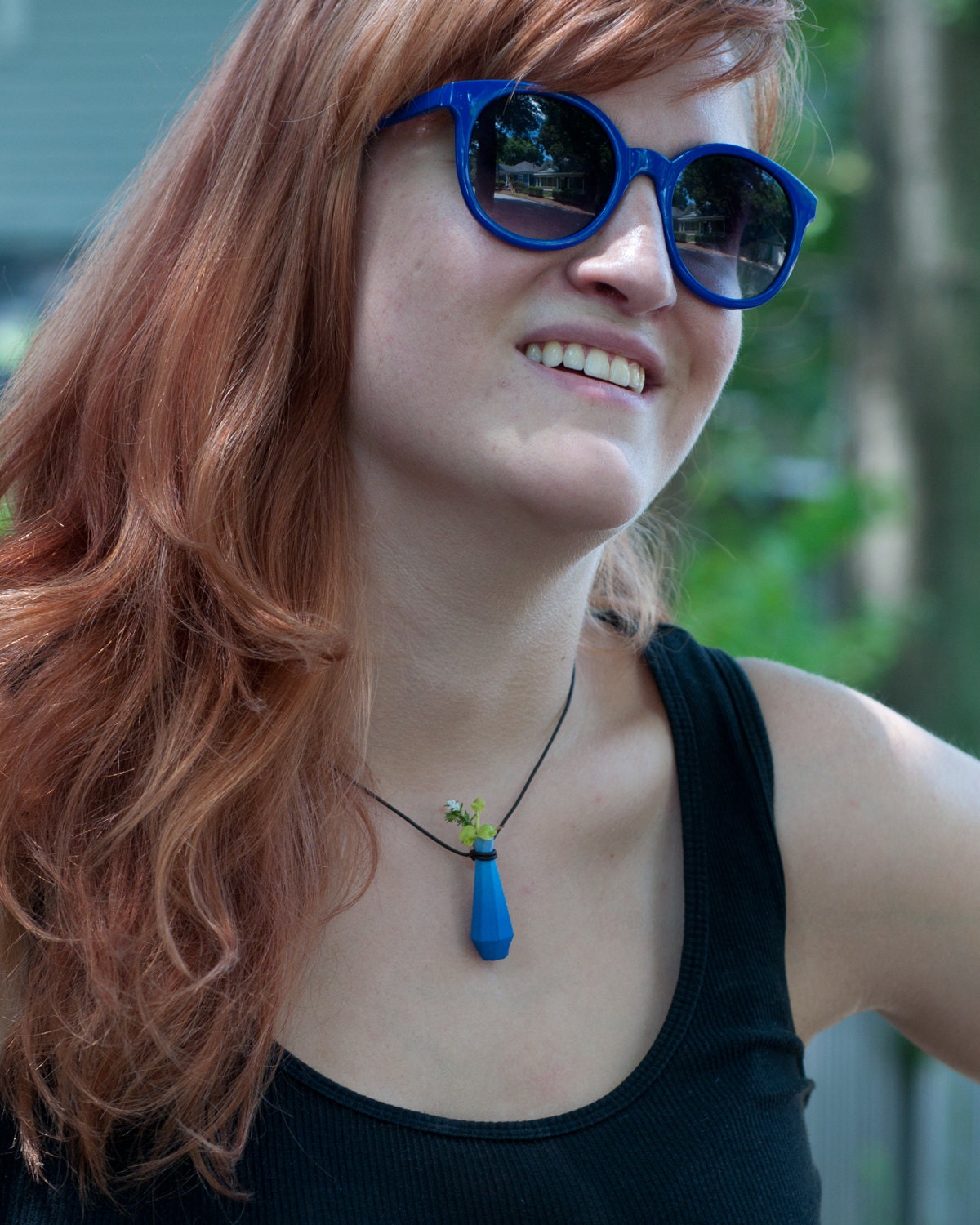 Genie Vase Planter in Blue: A Wearable Planter