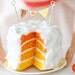 Miniature Playscale Orange Ombre Cake with Bunting