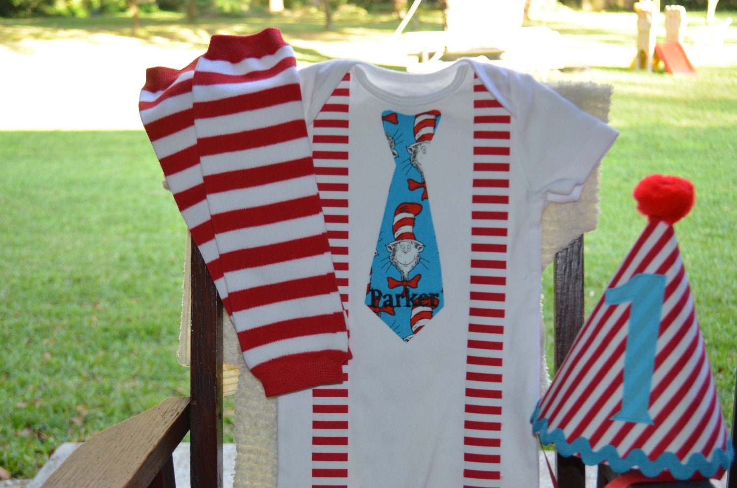 New Baby Boy Birthday Outfit Cake Smash 1st Birthday 2nd 3rd 4th 5th Party Hat and Personalized Onesie
