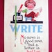 WRITE: A Letter is Better postcard set, pack of 5