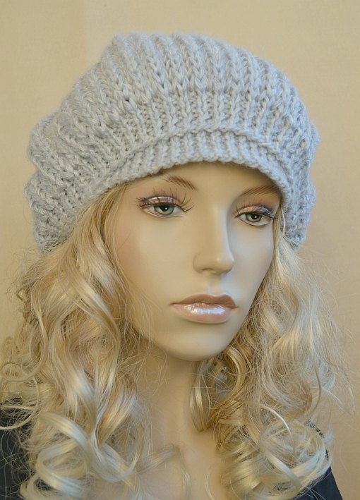 Knitted  cap/hat - gray color