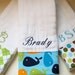 Personalized Monogrammed Baby Boy Burp Cloths