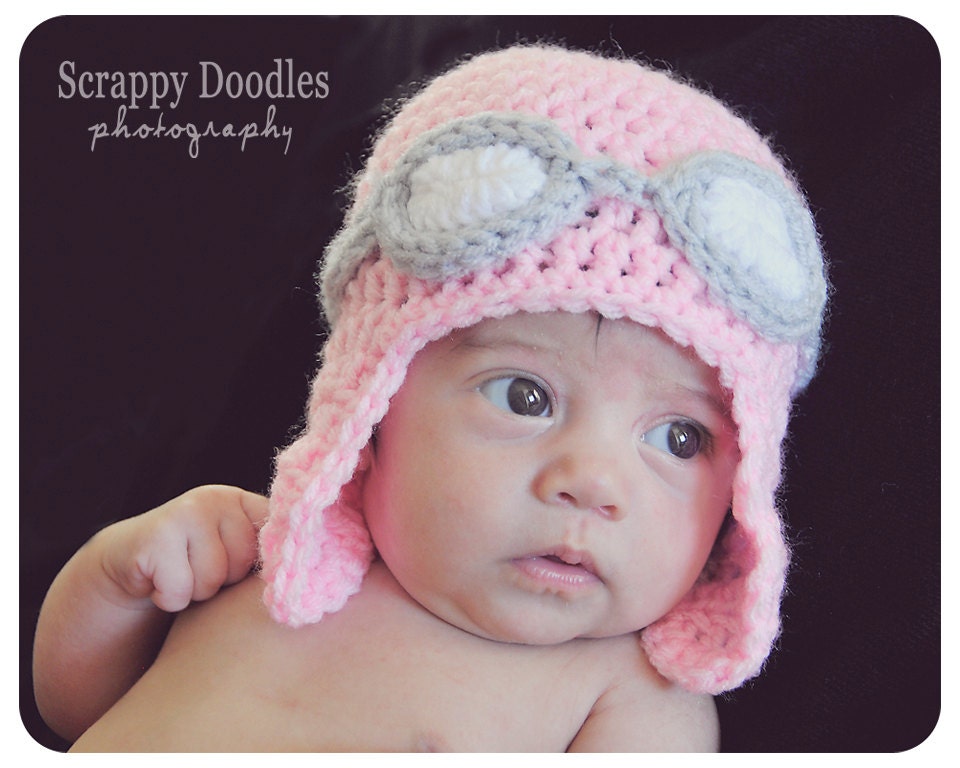 Pilot's Cap with Goggles or Bomber Hat - Custom Order