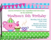 Tea Party Invitation Printable - My Little Tea Pot