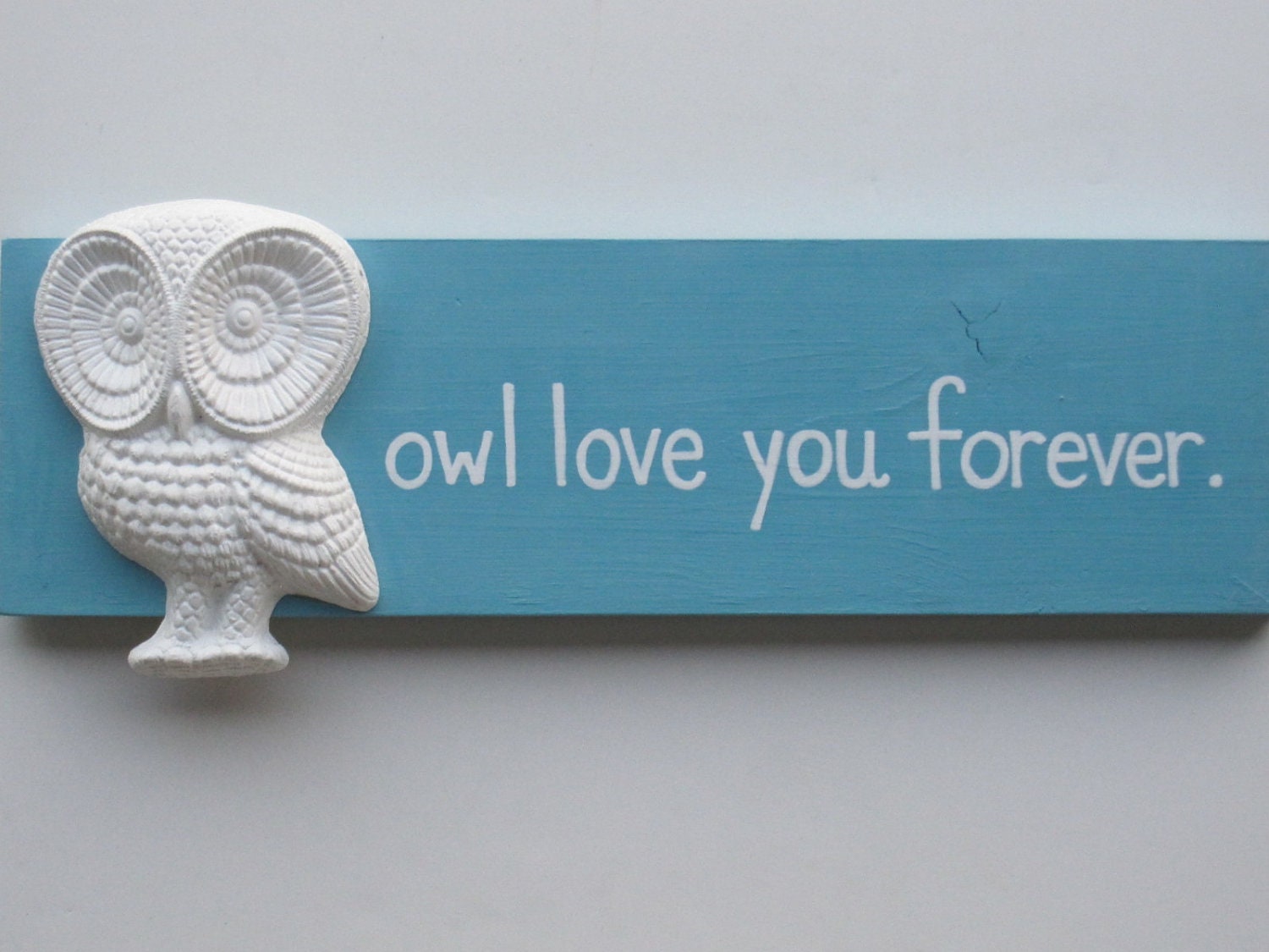 Vintage Owl Decor Sign "Owl Love You Forever"-Custom Made to Order