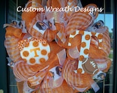 Deco Mesh Tennessee Vols Mesh Wreath