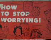 Vintage Rare Novelty Item 1956 / How To Stop Worrying / Funny Gift / Hari Kari Kit / Dark Humor