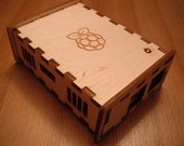 BRAMBLE Pi - Raspberry Pi (model B) laser cut finger jointed wooden case