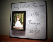TODAY A BRIDE, Wedding, Parents Thank You Gift, Mother of the Bride, Father of the Bride, Personalized Gift