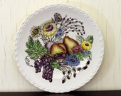 Vernon Kilns Plate w/Fruit & Floral Pattern 'Fruitdale' (E1969)