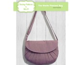The Stella Pleated handbag purse bag and clutch PDF sewing pattern - Instant Download