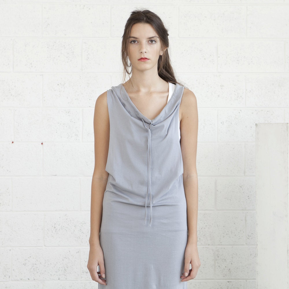 End of Summer Sale,light grey maxi dress,Knit Dress
