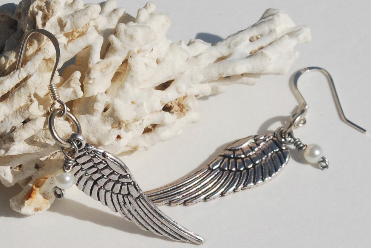 Silver Wing Earrings