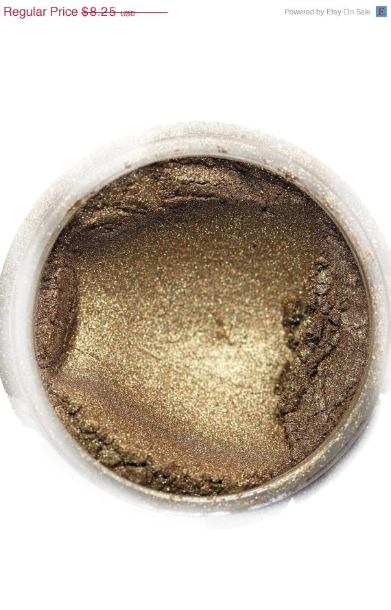 Makeup EyeShadow,  ( texture: jewel luster ) in shade , 'Pandoras Box ' mineral make up eye shadow, wet or dry, natural - CrushedBotanicals